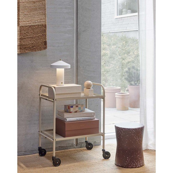 Tavolino da servizio in acciaio su ruote 37,5x52 cm Maki – OYOY Living Design-image-1