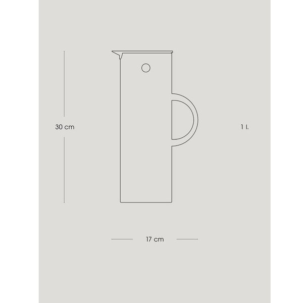 Caraffa termica nera in plastica 1 l EM77 – Stelton-image-4