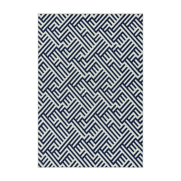 Tappeto blu e bianco , 120 x 170 cm Antibes - Asiatic Carpets