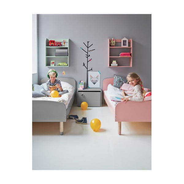 Letto grigio per bambini , 90 x 200 cm Dots - Flexa-image-2
