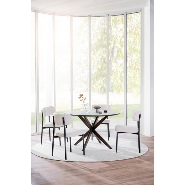 Tavolo da pranzo rotondo con piano in rovere 120x120 cm Calverton - Rowico-image-2