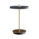 Lampada da tavolo dimmerabile a LED antracite con paralume in metallo (altezza 31 cm) Asteria Move - UMAGE