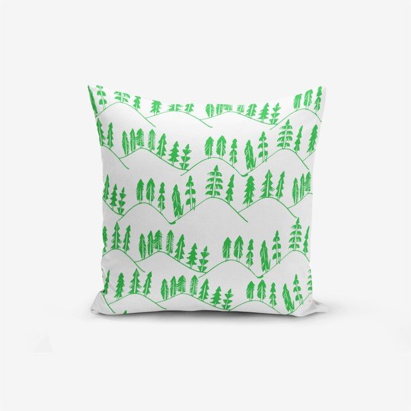 Federa in misto cotone Modern Agac Verde, 45 x 45 cm - Minimalist Cushion Covers