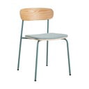Sedie da pranzo in set verdi/di colore naturale 2 pz Adriana – Marckeric