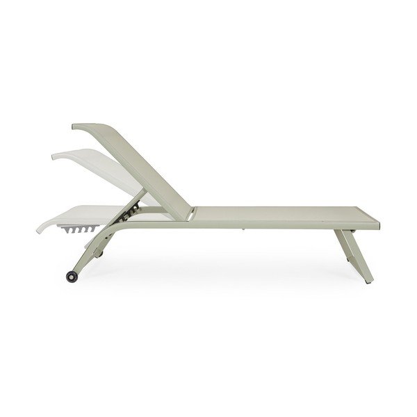 Sdraio da giardino grigio tortora in metallo regolabile Taylor – Bizzotto-image-3