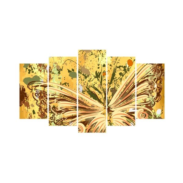 Pittura in più parti Amarillo, 102 x 60 cm - Insigne