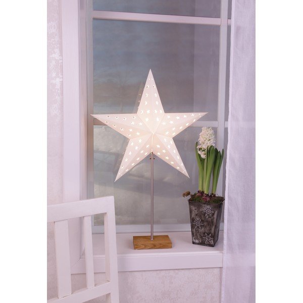 Decorazione luminosa natalizia bianca 2 pezzi con motivo natalizio Combi-Pack - Star Trading-image-3