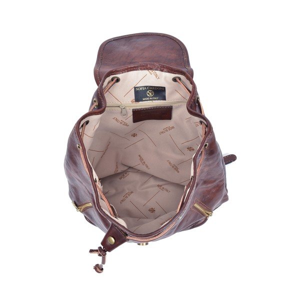 Zaino in pelle marrone Cindy - Sofia Cardoni-image-3