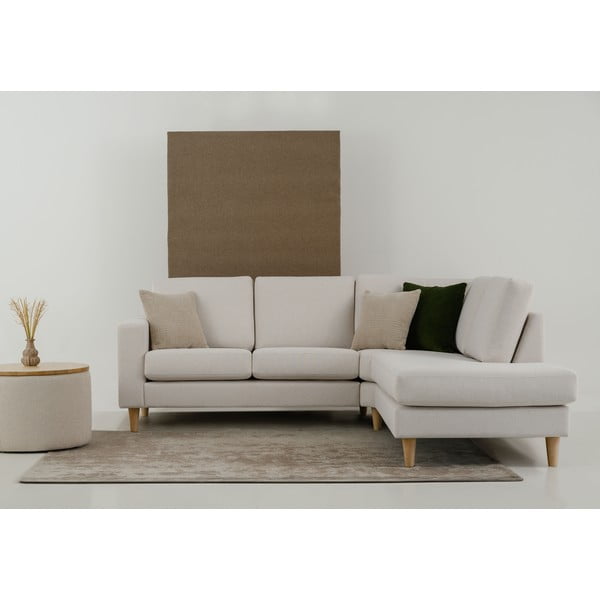 Divano angolare beige (con penisola a destra) Focus – Scandic-image-1