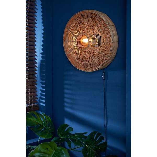 Lampada da parete in colore naturale Mataka - Light & Living-image-1