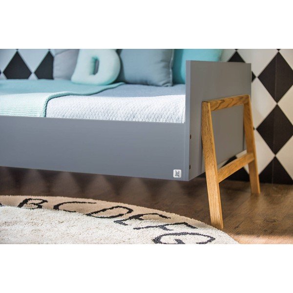 Letto grigio per bambini 90x200 cm Lotta - BELLAMY-image-3