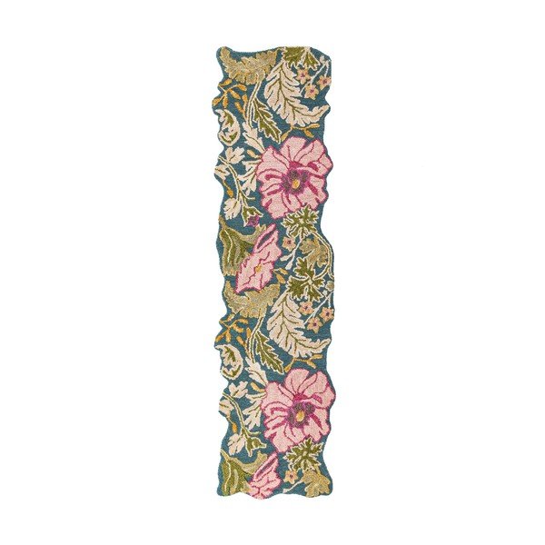 Passatoia in lana tessuta a mano 60x230 cm Daphne Shaped Floral – Flair Rugs