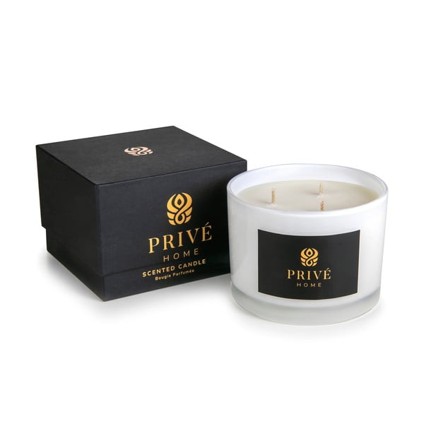 Candela di soia profumata tempo di combustione 35 h Safran-Ambre Noir - Privé Home-image-2