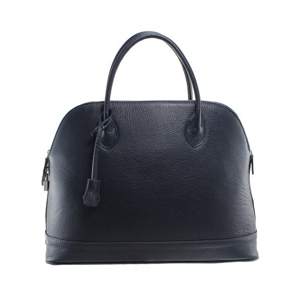 Borsa in pelle blu scuro Griot - Chicca Borse