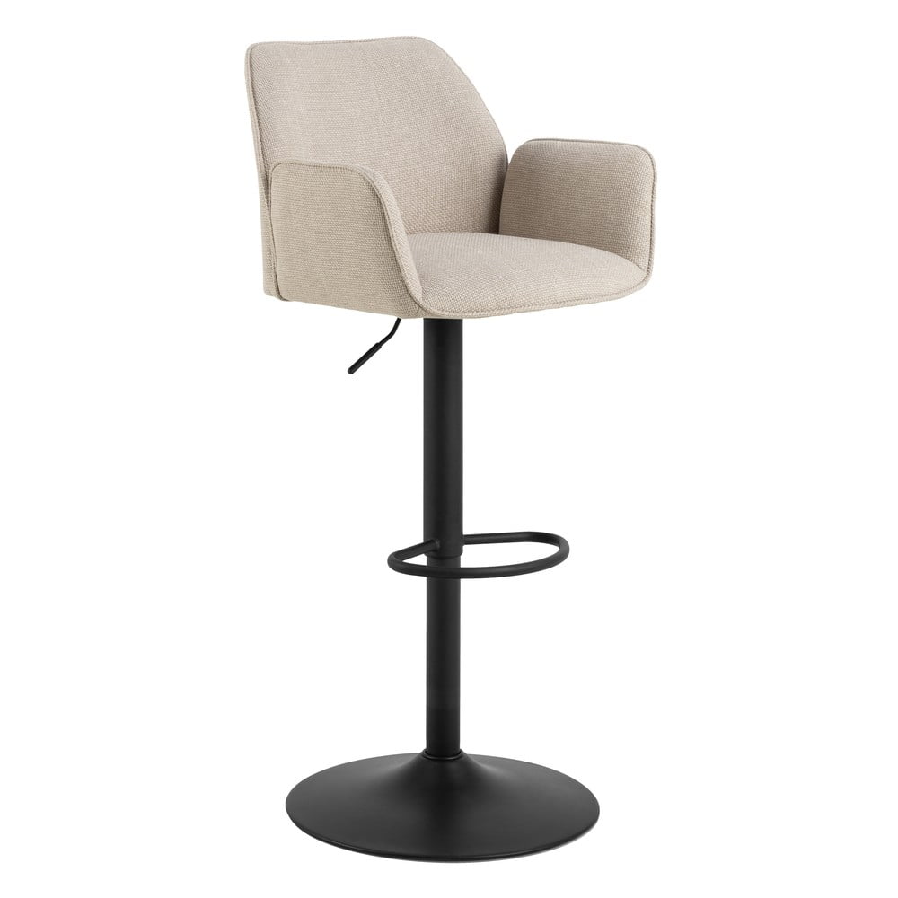 Sgabello da bar beige con altezza regolabile/con braccioli (altezza della seduta 85 cm) Glenda – Actona | Sedie da bar