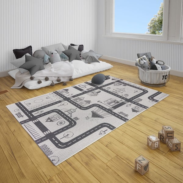 Tappeto baby crema City, 160 x 230 cm - Ragami-image-1