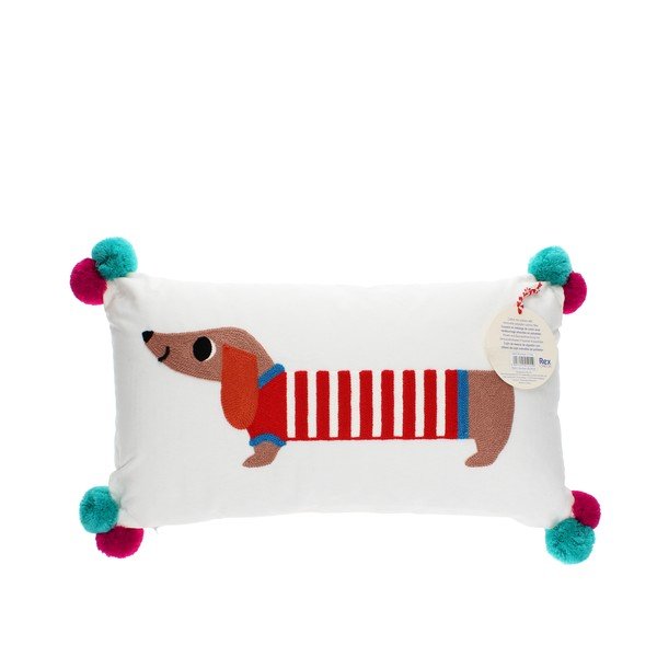 Cuscino per bambini in misto cotone 50x33 cm Sausage Dog – Rex London-image-4