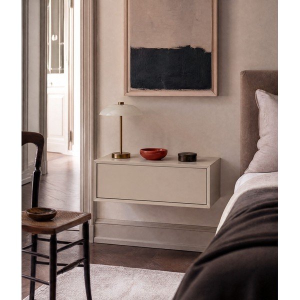 Comodino color crema da parete Platt – Teulat-image-3