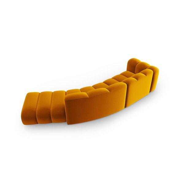 Divano angolare giallo (con penisola a sinistra) Lupine – Micadoni Home-image-2