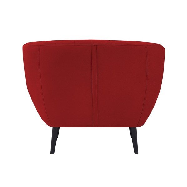 Poltrona in velluto rosso Toscane - Mazzini Sofas-image-4