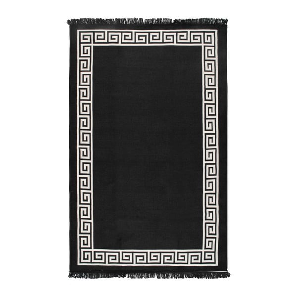 Tappeto bifacciale beige e nero Justed, 160 x 250 cm - Cihan Bilisim Tekstil