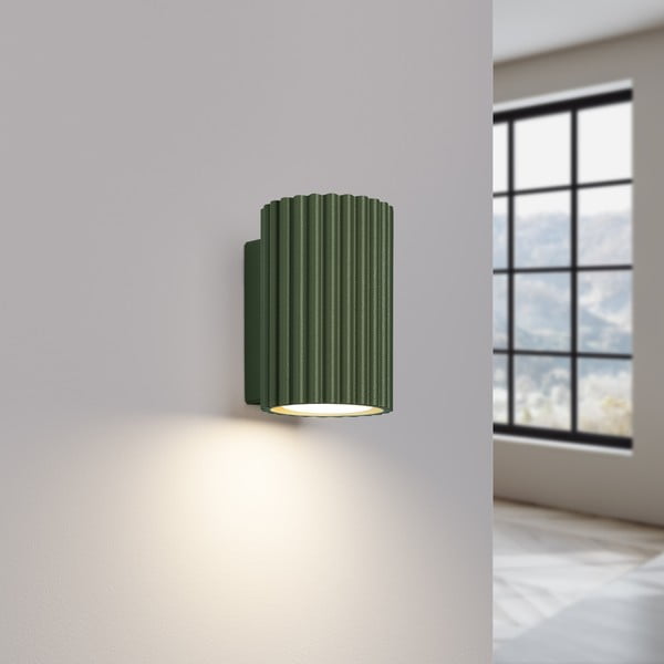 Lampada da parete verde Gleam – Sollux-image-1