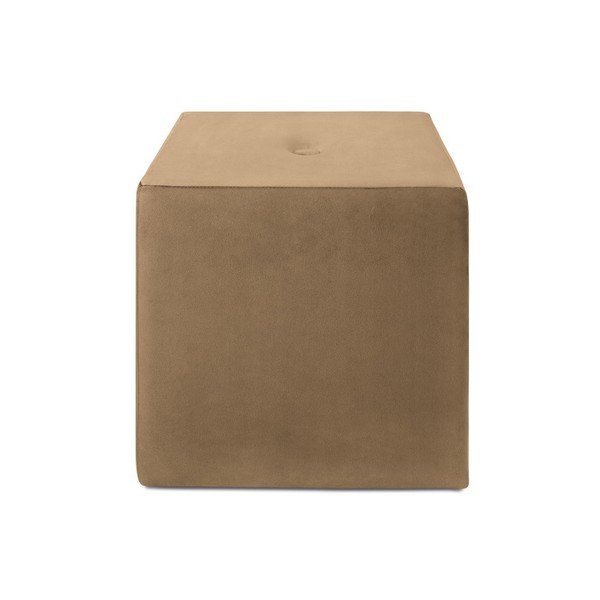 Pouf marrone chiaro , 40 x 45 cm Margaret - Mazzini Sofas-image-2