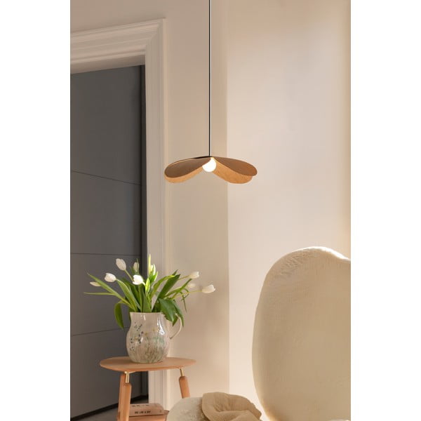 Paralume in legno di quercia di colore naturale ø 28 cm Forget Me Not - UMAGE-image-1