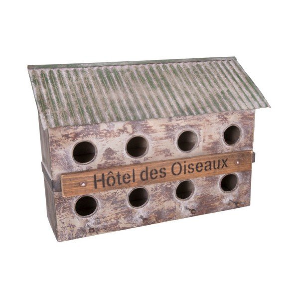 Casetta in metallo per 8 uccelli Bird Hotel Hotel Birds - Antic Line