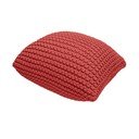 Poggiapiedi rosso con rivestimento in lavorato a maglia Knit – Bonami Essentials