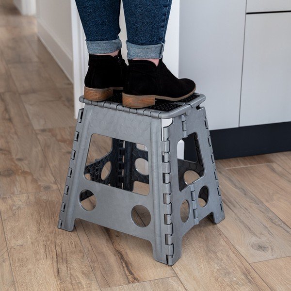 Sedia alta grigia Step Stool - Addis-image-3