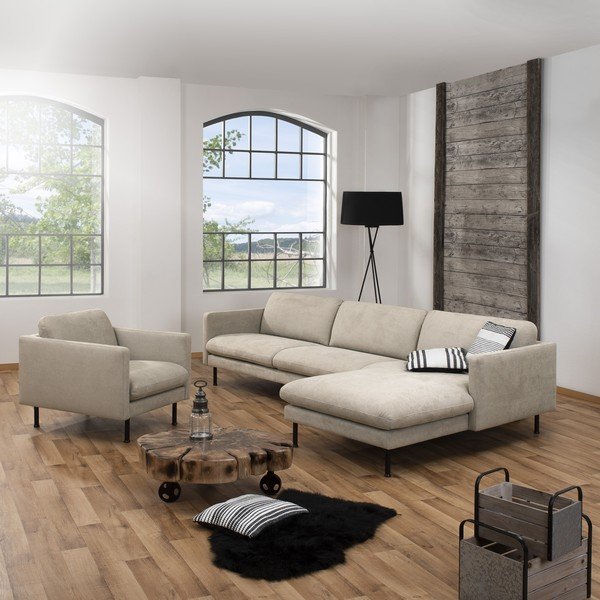 Poltrona beige Nathan - Max Winzer-image-1