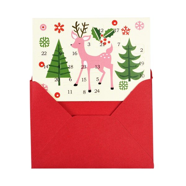 Biglietto di Natale con design a calendario dell'avvento - Rex London-image-3