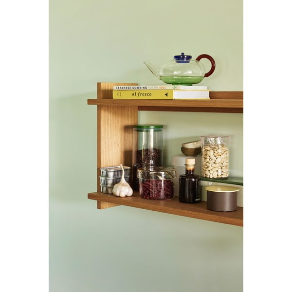 Scaffale a castello in rovere decorato in colore naturale 100 cm Forma - Hübsch-image-1