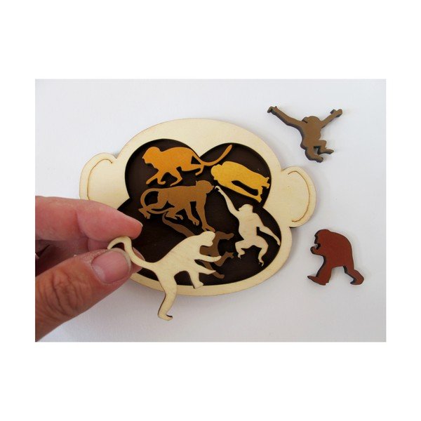 Puzzle in legno Monkey Madness - RecentToys-image-2