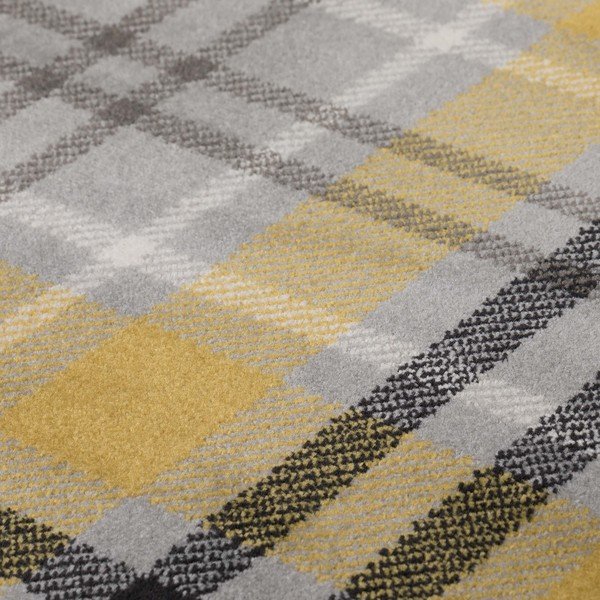 Tappeto giallo-grigio Highland, 160 x 230 cm - Flair Rugs-image-1