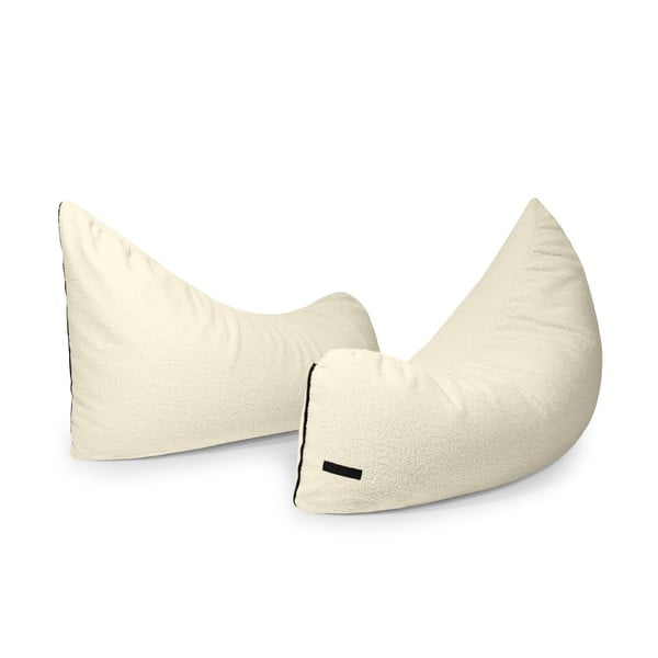 Pouf a sacco per bambini marrone con rivestimento in bouclé Clip Clap 115 – SLOWDOWN-image-4