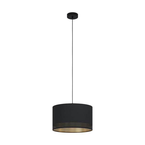 Lampadario nero con paralume in tessuto ø 38 cm ESTEPERRA – EGLO