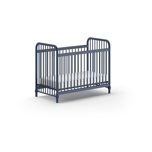 Lettino in metallo blu 60x120 cm BRONXX - Vipack-image-2