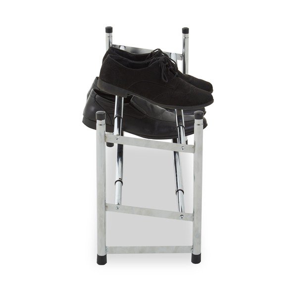 Scarpiera argentata in metallo allungabile – Premier Housewares-image-4