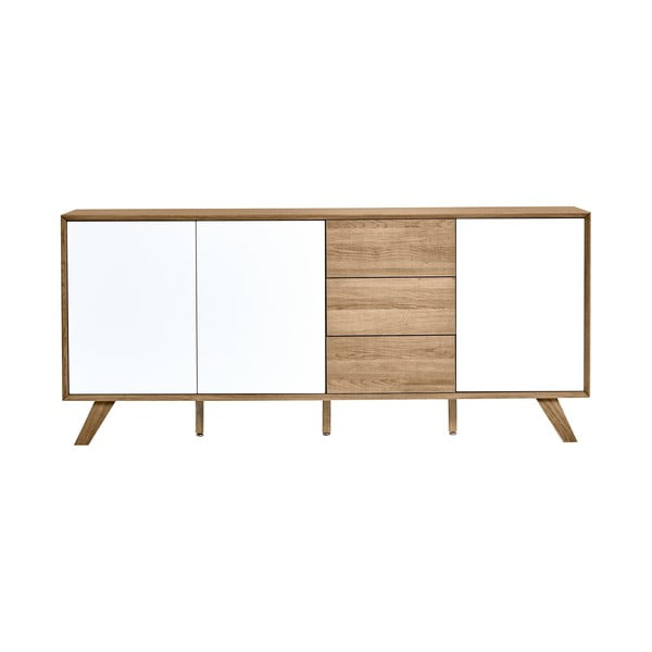 Mobiletto basso con dettagli bianchi Tivoli, 170 x 75 cm - Marckeric