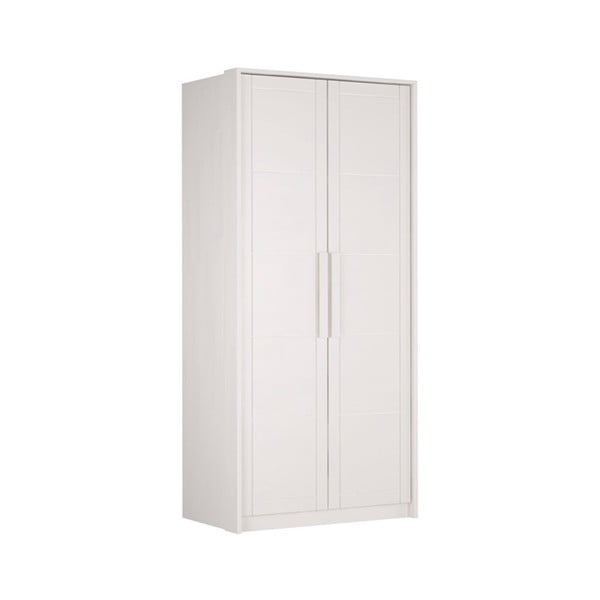 Armadio bianco in faggio massiccio 105x220 cm Timo – Olivia Living