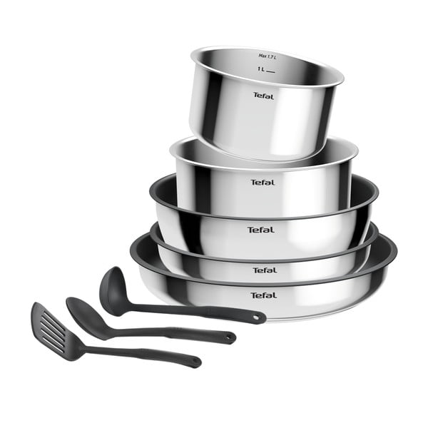 Set di pentole in alluminio 9 pezzi INGENIO Cook Eat L881S904 - Tefal-image-1