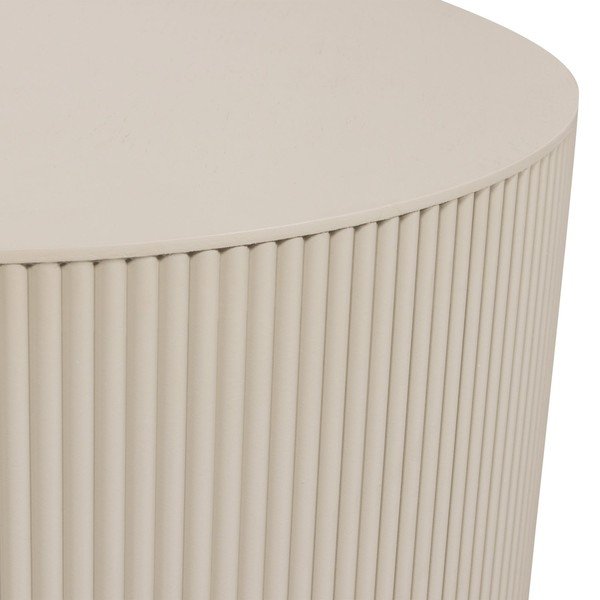 Tavolino rotondo beige ø 60 cm Sanne - WOOOD-image-2