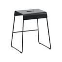 Sgabello in metallo nero A-Stool - Zone