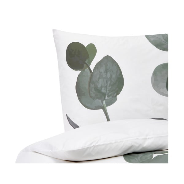 Biancheria da letto in cotone percalle bianco 200x135 cm Eukalyptus - Westwing Collection-image-2