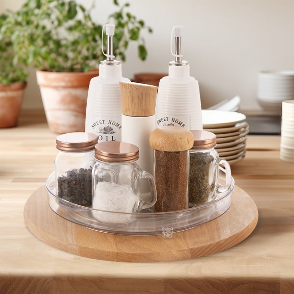 Organizer per spezie girevole in plastica ø 27 cm – Orion-image-1