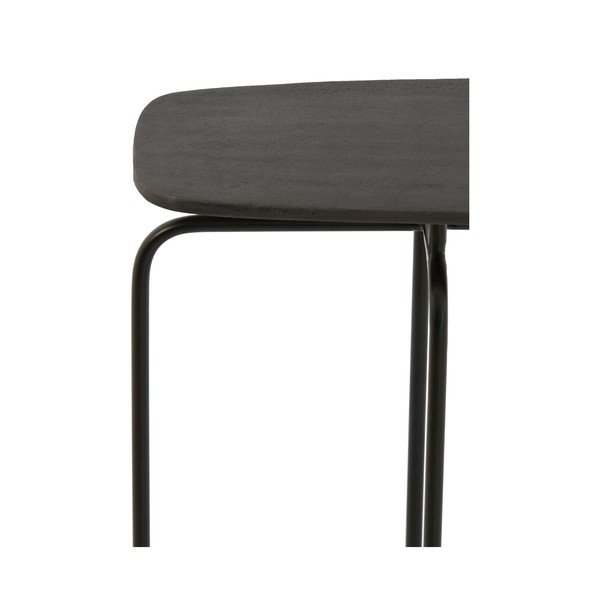 Tavolo consolle in metallo nero 30x120 cm Zapala - Light & Living-image-4