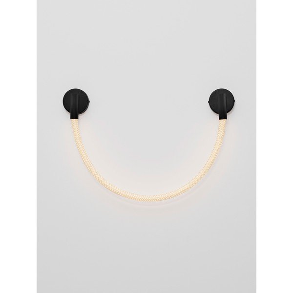Lampada da parete LED bianca/nera opaca in acciaio Ilane – Nova Luce-image-4