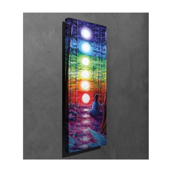 Pittura murale su tela Luci, 30 x 80 cm - Wallity-image-2